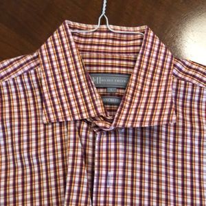 Hickey Freeman checked cotton shirt made in Italy